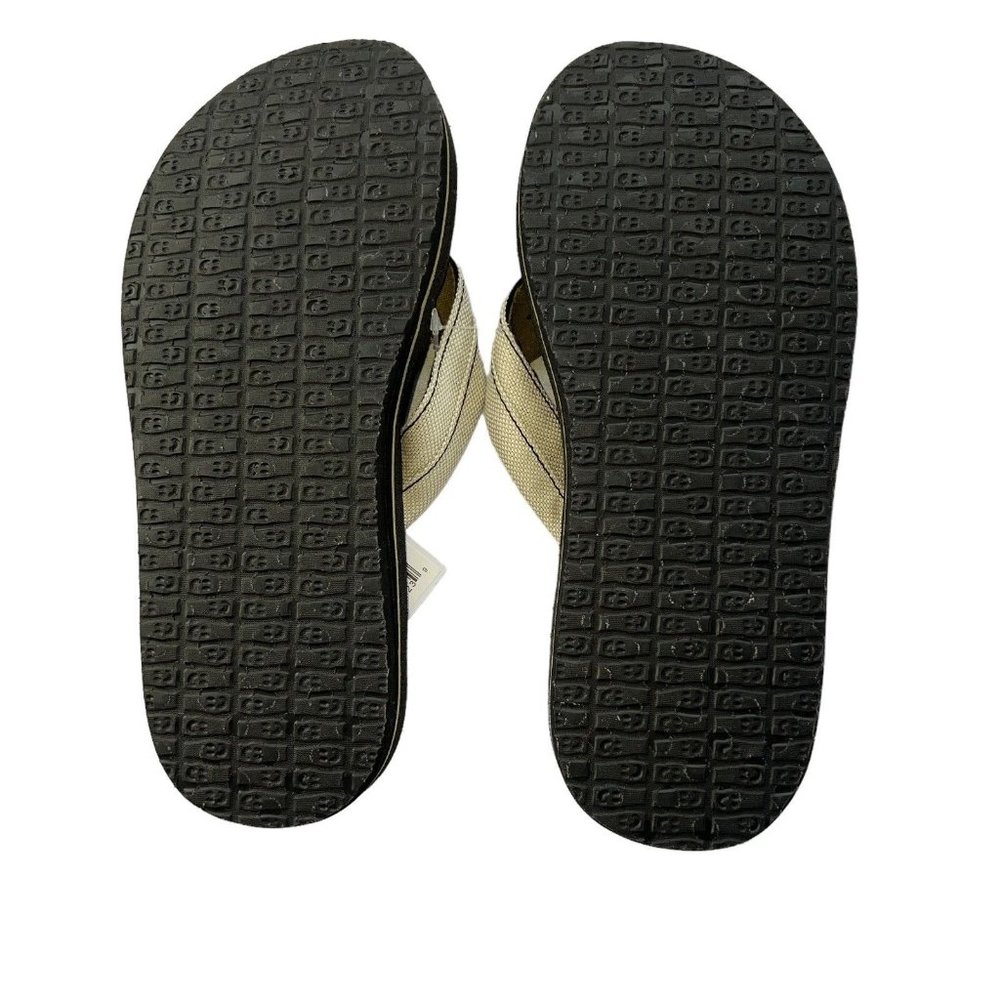 Sanuk Boys Black Rootbeer Cozy Light Flip Flop Sandals Size 4/5 Kids US - Picture 2 of 3